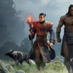 Conan Exiles Enhanced key art showing a warrior overlooking the Exiled Lands