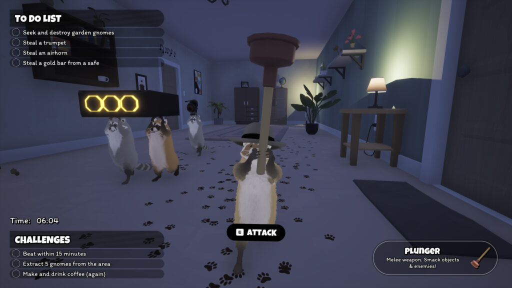 Dumpster Gang artwork showing raccoons in a co-op sandbox adventure