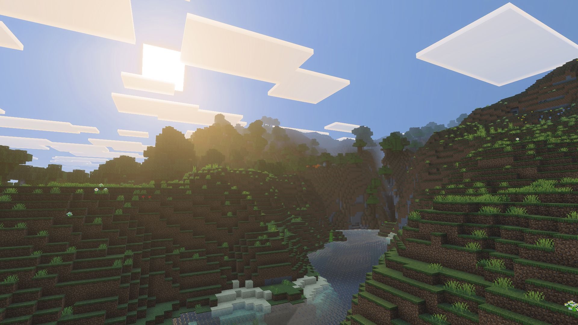 Minecraft running with Vibrant Visuals graphics on Nintendo Switch 2
