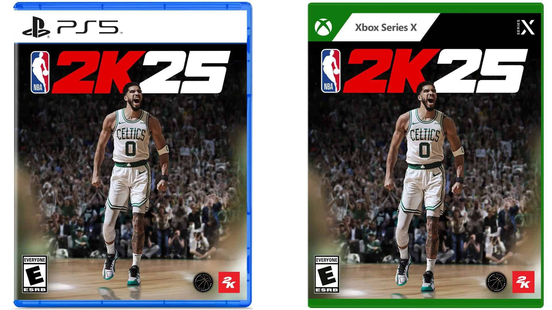 NBA 2K25 cover art featuring Jayson Tatum.