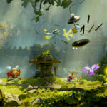 Rayman Legends Retold co-op gameplay with Globox, Barbara and Rayman in a forest realm