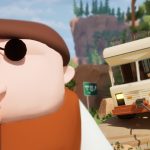 RV There Yet? key art — a chainsmoking dad character beside the RV with its winch cable in Mabutts Valley