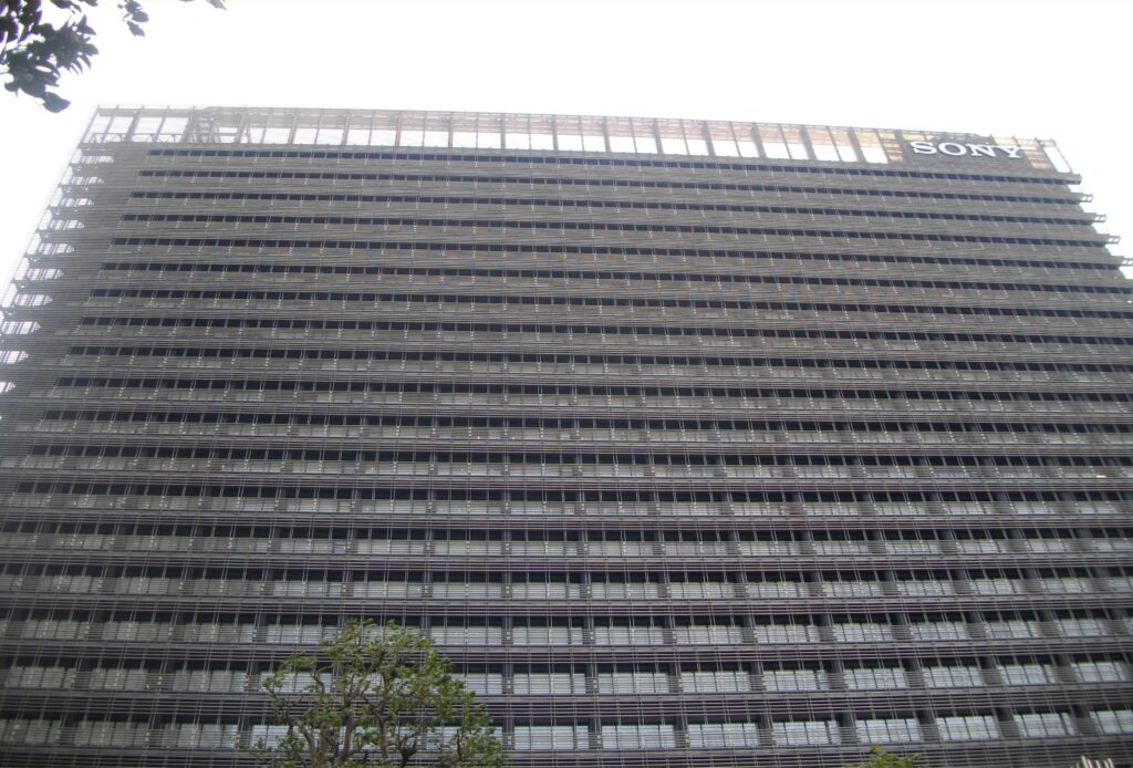 Sony building in Tokyo with the Sony sign — Sony Network Communications confirmed a data breach affecting So-net and plala customers in Japan