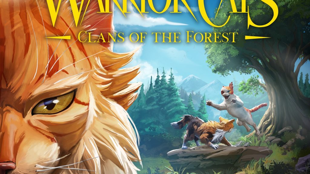 Warrior Cats: Clans of the Forest official key art — warrior cats in the forest