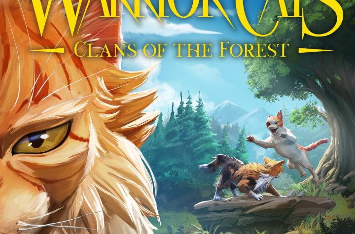 Warrior Cats: Clans of the Forest official key art — warrior cats in the forest