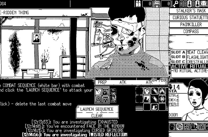 World of Horror retro cosmic horror gameplay